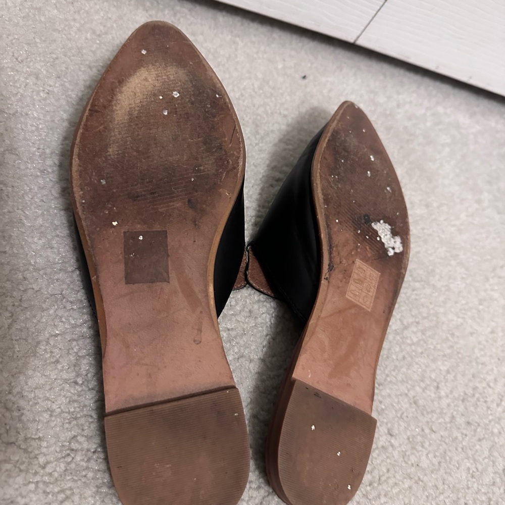 Madewell Black Gemma Pointed-Toe Slip-On Mules - Picture 5 of 7